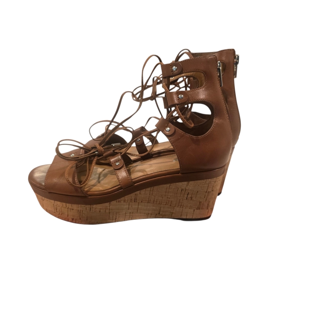 COACH Barkley Wedge Lace Up Platform Sandals